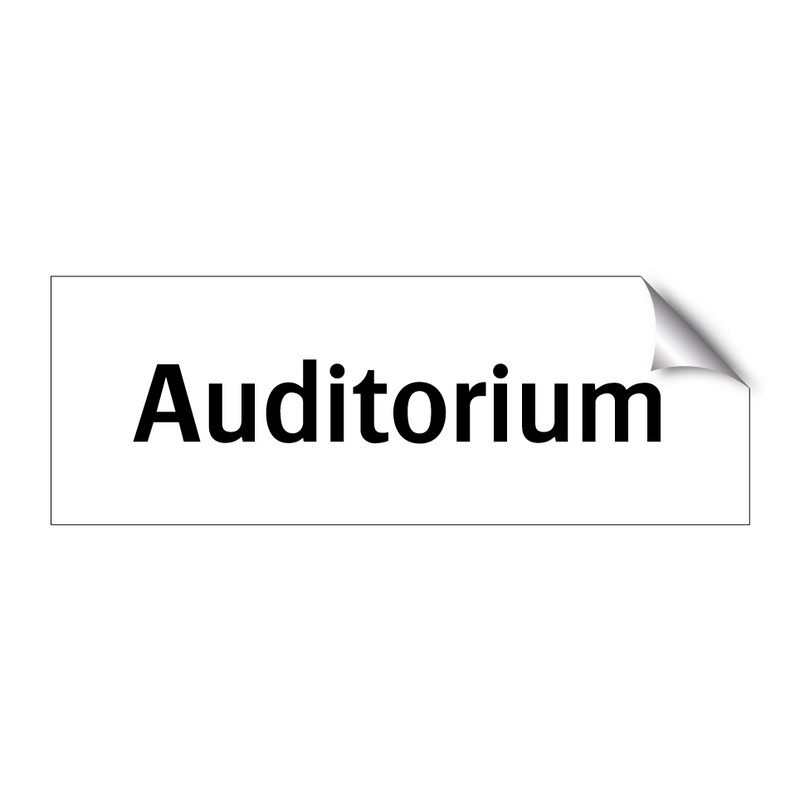 Auditorium & Auditorium