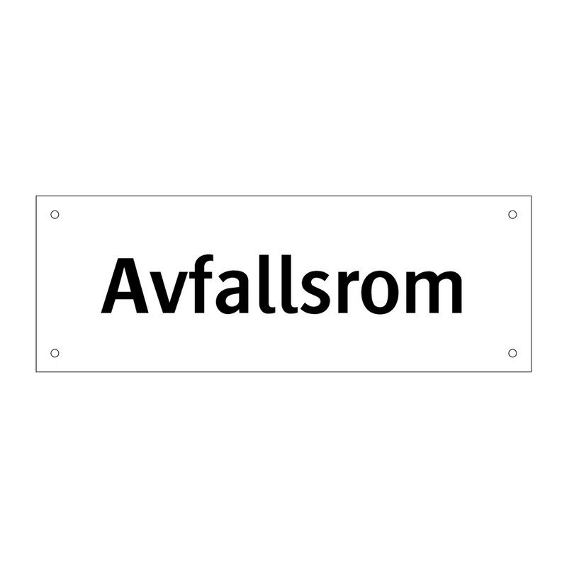 Avfallsrom & Avfallsrom