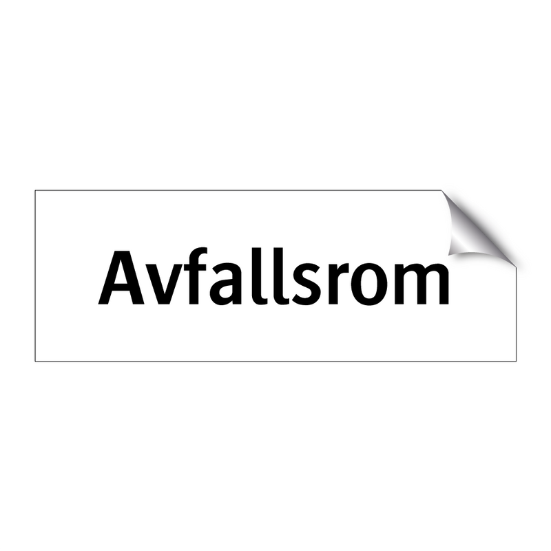 Avfallsrom & Avfallsrom