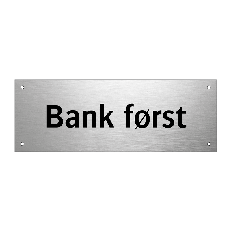 Bank først & Bank først