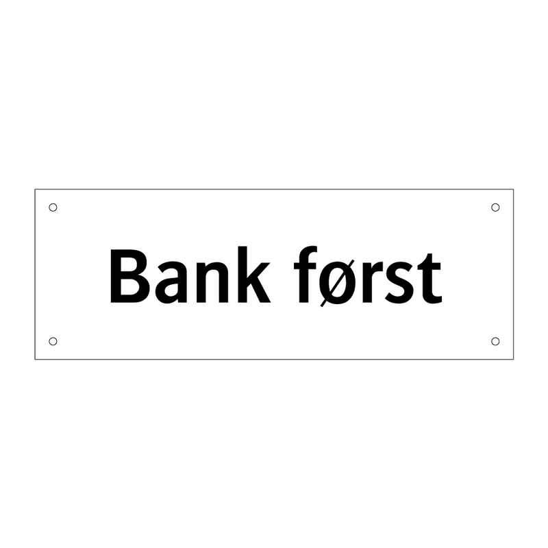 Bank først & Bank først