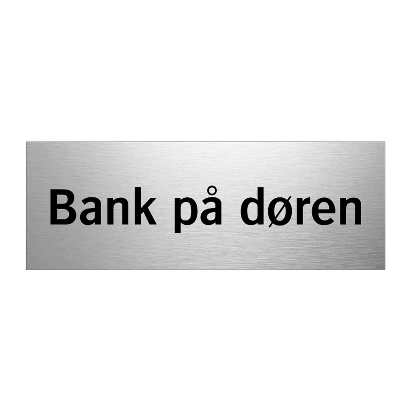 Bank på døren & Bank på døren & Bank på døren & Bank på døren & Bank på døren