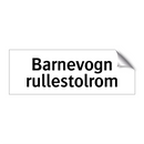 Barnevogn rullestolrom & Barnevogn rullestolrom