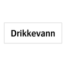 Drikkevann & Drikkevann & Drikkevann & Drikkevann