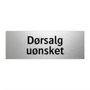 Dørsalg uønsket & Dørsalg uønsket & Dørsalg uønsket & Dørsalg uønsket & Dørsalg uønsket