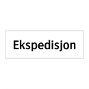 Ekspedisjon & Ekspedisjon & Ekspedisjon & Ekspedisjon