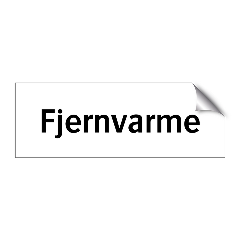 Fjernvarme & Fjernvarme