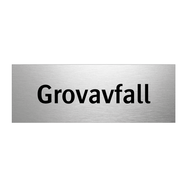 Grovavfall & Grovavfall & Grovavfall & Grovavfall & Grovavfall