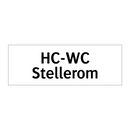 HC-WC Stellerom & HC-WC Stellerom & HC-WC Stellerom & HC-WC Stellerom