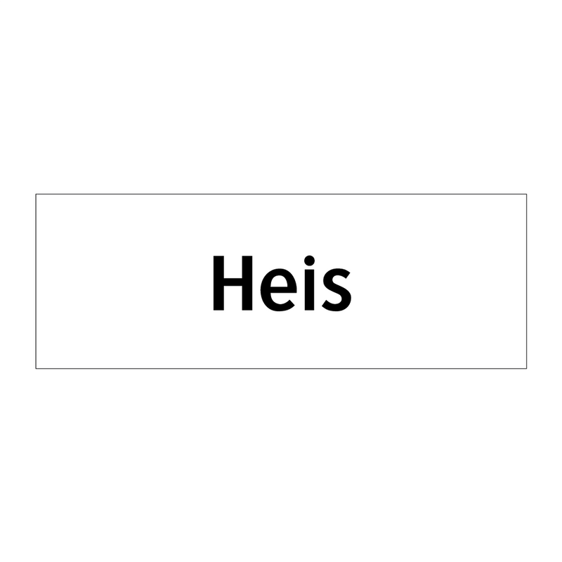 Heis & Heis & Heis & Heis
