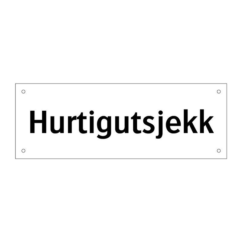 Hurtigutsjekk & Hurtigutsjekk