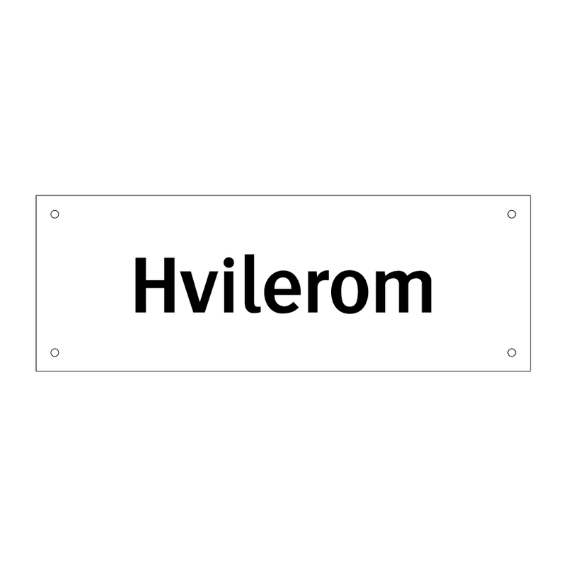 Hvilerom & Hvilerom