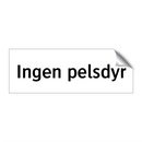 Ingen pelsdyr & Ingen pelsdyr