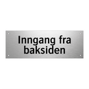 Inngang fra baksiden & Inngang fra baksiden