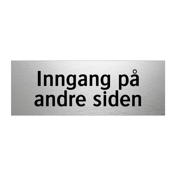 Inngang på andre siden & Inngang på andre siden & Inngang på andre siden