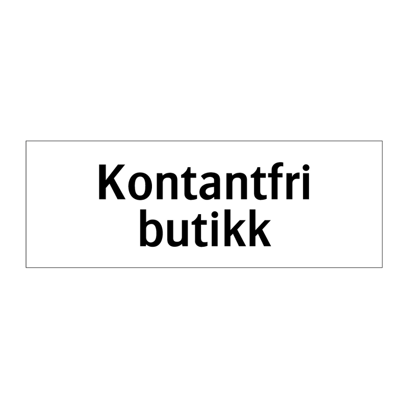 Kontantfri butikk & Kontantfri butikk & Kontantfri butikk & Kontantfri butikk