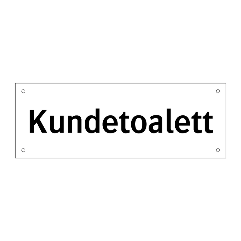 Kundetoalett & Kundetoalett