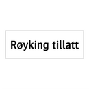Røyking tillatt & Røyking tillatt & Røyking tillatt & Røyking tillatt
