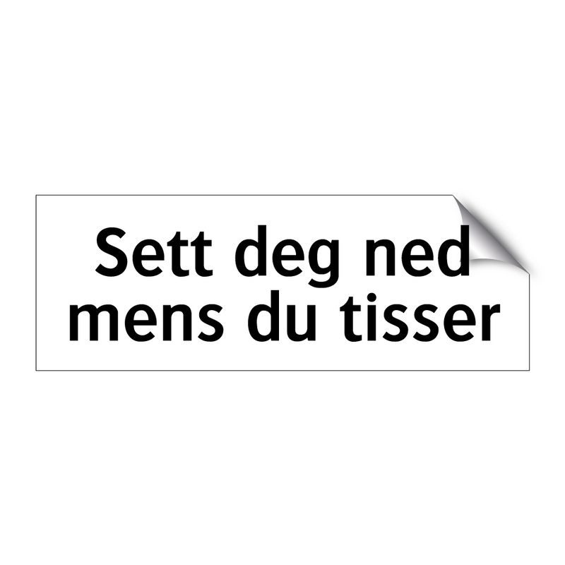 Sett deg ned mens du tisser & Sett deg ned mens du tisser