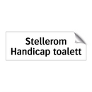 Stellerom Handicap toalett & Stellerom Handicap toalett