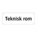 Teknisk rom & Teknisk rom