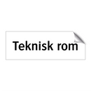 Teknisk rom & Teknisk rom