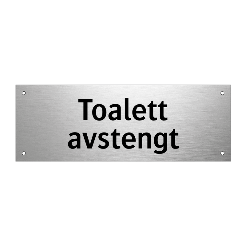 Toalett avstengt & Toalett avstengt