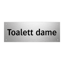 Toalett dame & Toalett dame