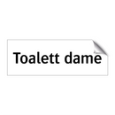 Toalett dame & Toalett dame