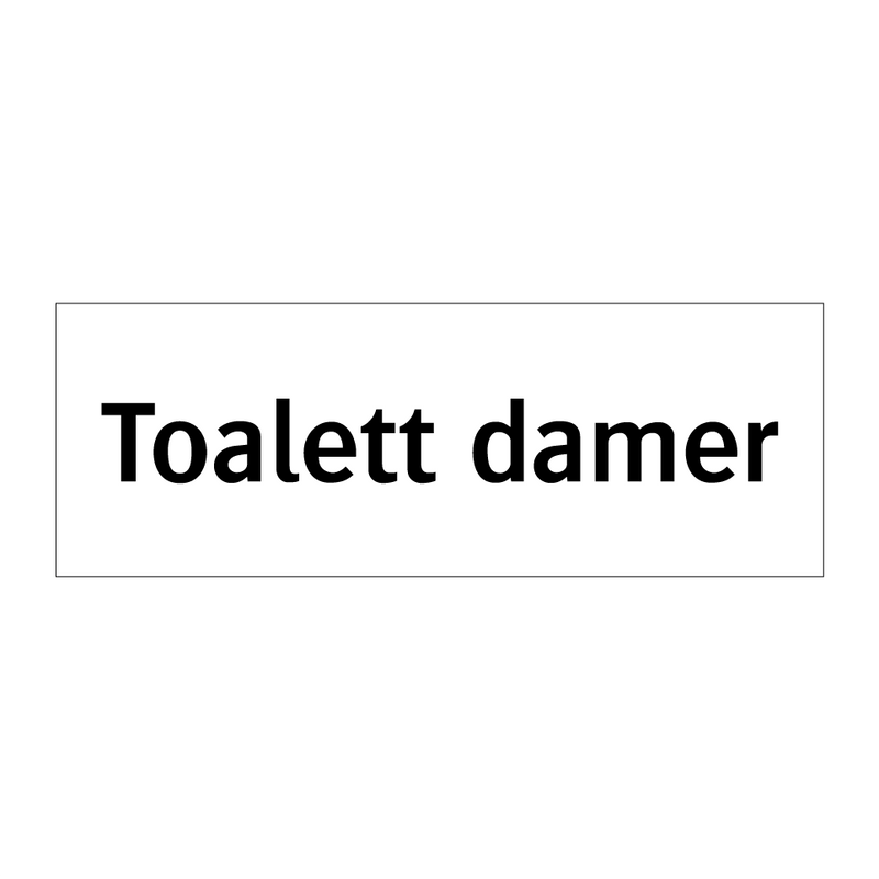 Toalett damer & Toalett damer & Toalett damer & Toalett damer