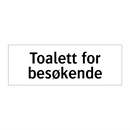Toalett for besøkende & Toalett for besøkende & Toalett for besøkende & Toalett for besøkende