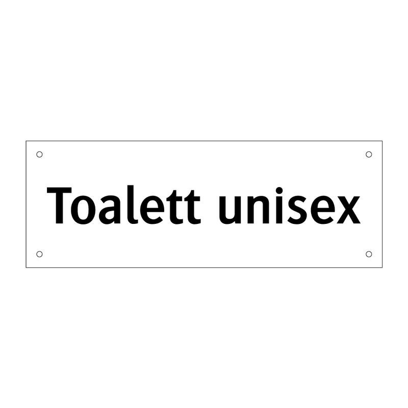 Toalett unisex & Toalett unisex