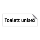 Toalett unisex & Toalett unisex
