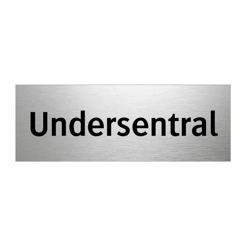 Undersentral & Undersentral & Undersentral & Undersentral & Undersentral