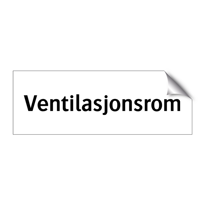 Ventilasjonsrom & Ventilasjonsrom