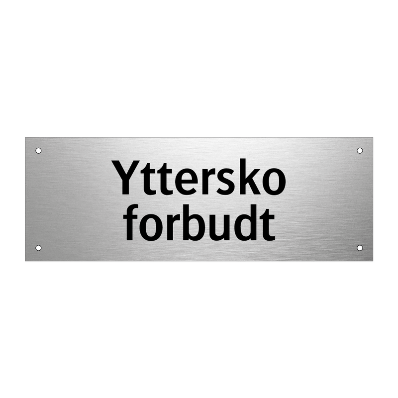 Yttersko forbudt & Yttersko forbudt