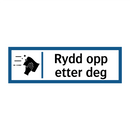 Rydd opp etter deg
