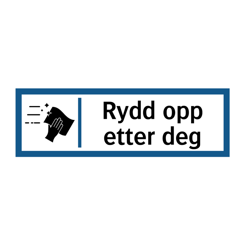 Rydd opp etter deg