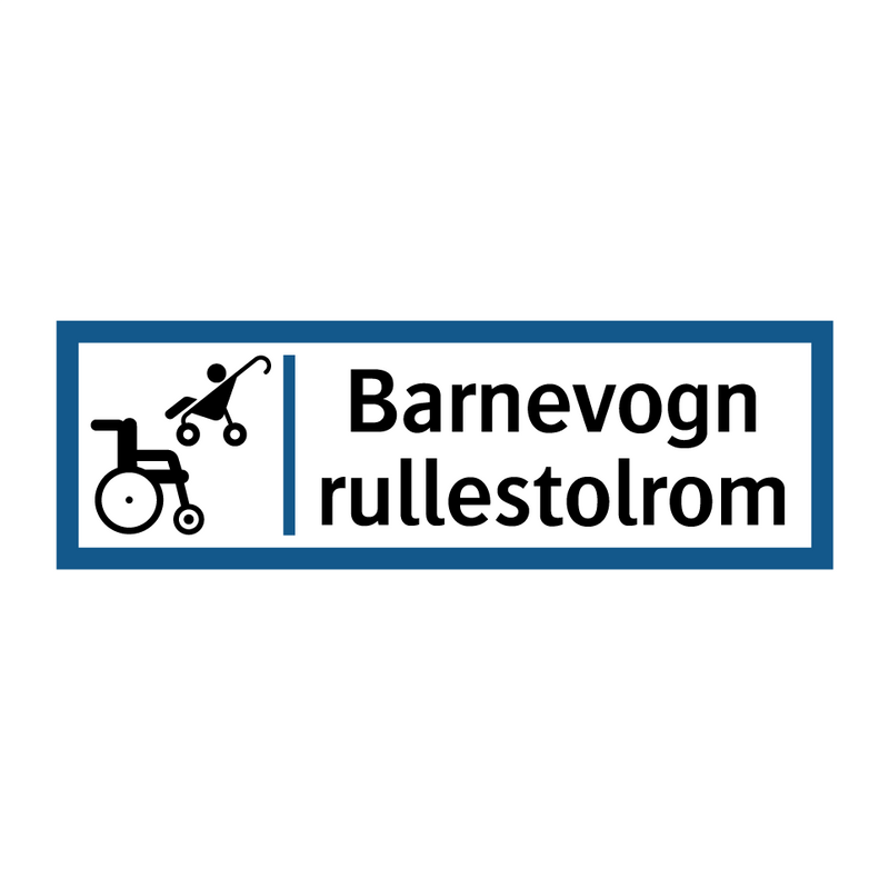 Barnevogn rullestolrom