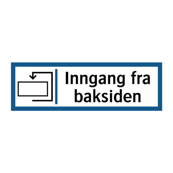 Inngang fra baksiden