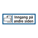Inngang på andre siden