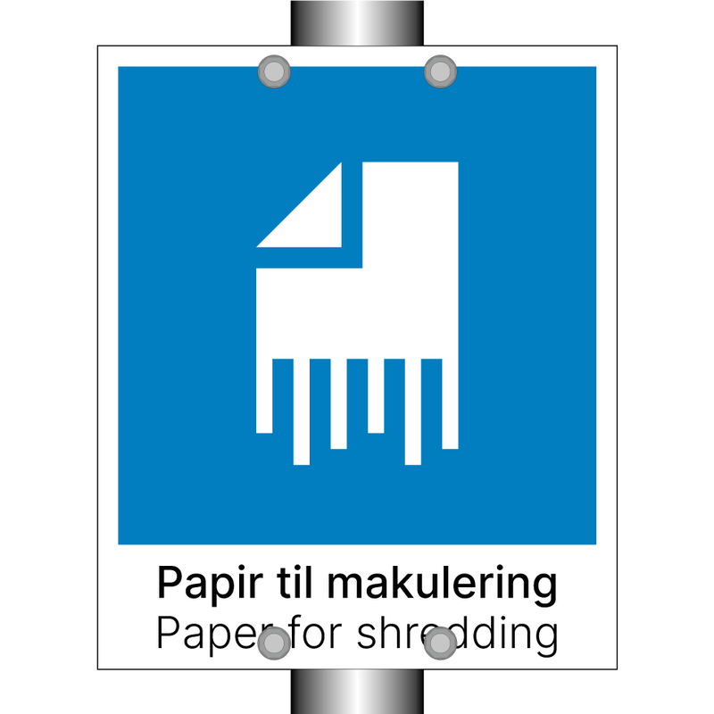 Papir til makulering - Paper for shredding & Papir til makulering - Paper for shredding