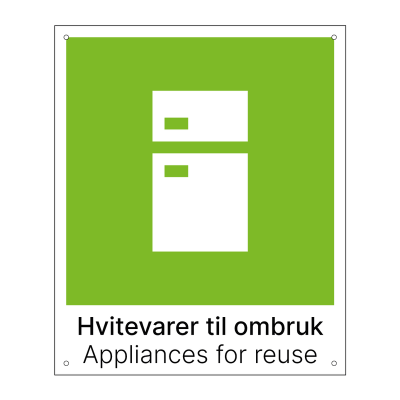 Hvitevarer til ombruk - Appliances for reuse