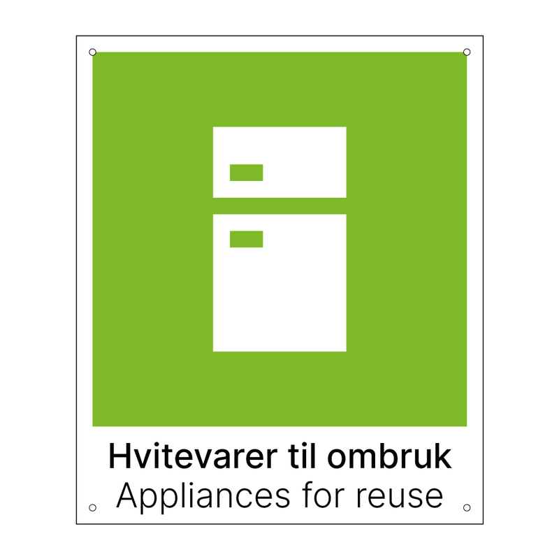 Hvitevarer til ombruk - Appliances for reuse & Hvitevarer til ombruk - Appliances for reuse
