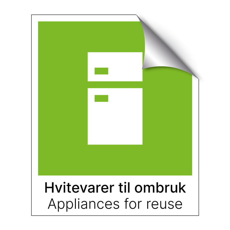 Hvitevarer til ombruk - Appliances for reuse & Hvitevarer til ombruk - Appliances for reuse