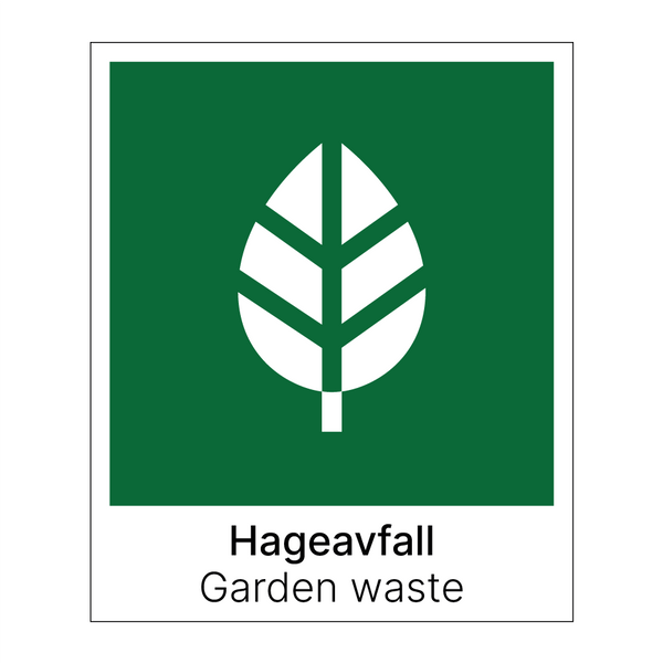 Hageavfall - Garden waste & Hageavfall - Garden waste & Hageavfall - Garden waste