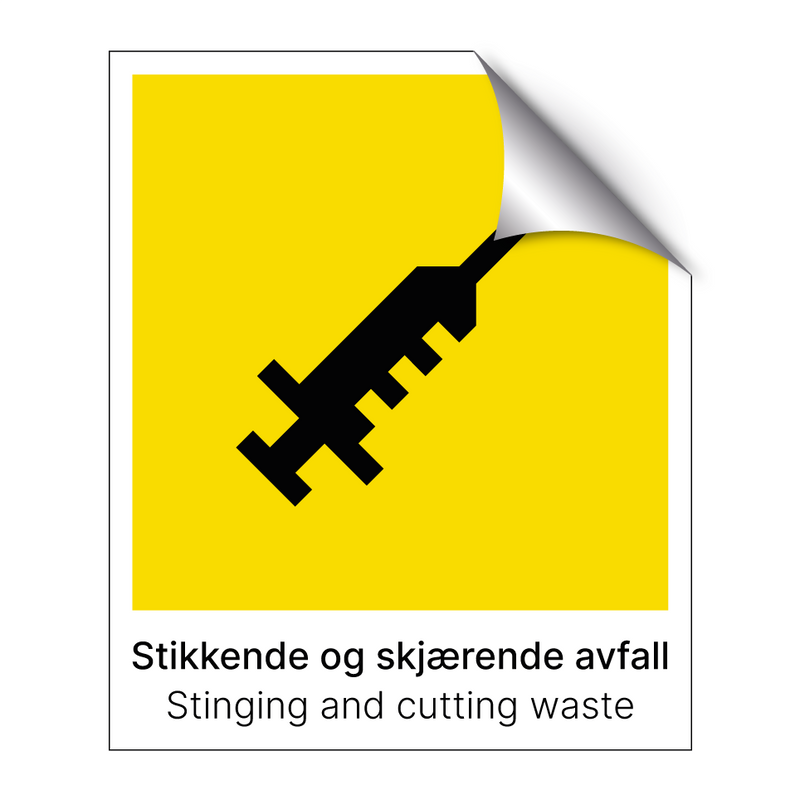 Stikkende og skjærende avfall - Stinging and cutting waste