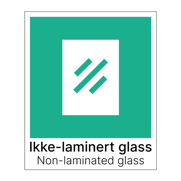 Ikke-laminert glass - Non-laminated glass & Ikke-laminert glass - Non-laminated glass