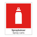 Spraybokser - Spray cans