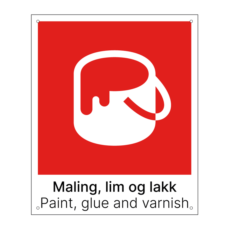 Maling lim og lakk - Paint glue and varnish
